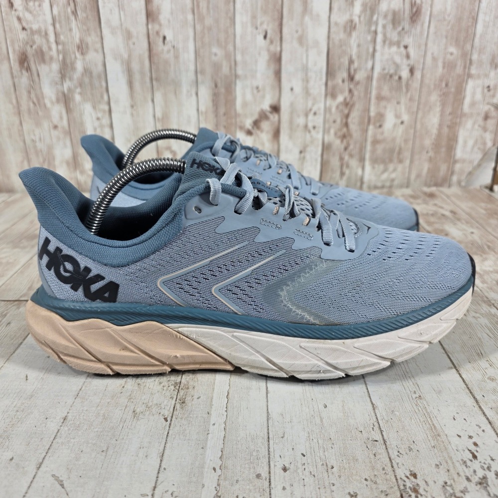 Hoka One One Arahi 6 Womens Blue Fog Silver Peony Running Shoes 1123195 Size 11B